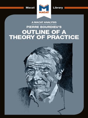 cover image of An Analysis of Pierre Bourdieu's Outline of a Theory of Practice